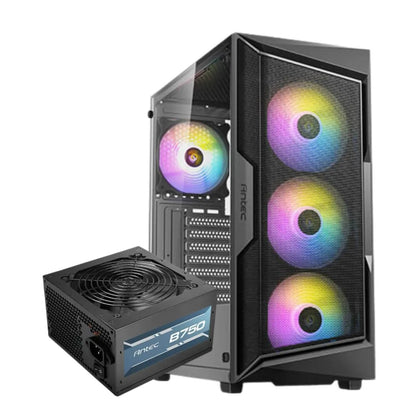 Antec AX61 Elite Mid Tower Case 4 Fan ARGB Black + Antec Atom B750 Power Supply - AHW Store