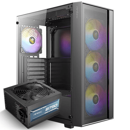 Antec AX65 ARGB Gaming Mid Tower Case + Antec Atom B750 80 Plus Bronze Power Supply 750W - AHW Store
