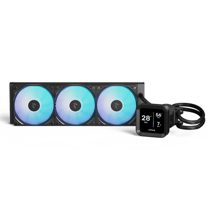 APNX LC1 LCD 360 ARGB AIO Liquid Cooler Black