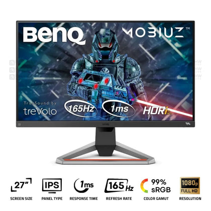 BenQ MOBIUZ EX2710S Gaming Monitor 27 Inch IPS FHD 165Hz 1Ms Black - AHW Store