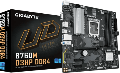 Gigabyte B760M D3HP DDR4 LGA1700 M-ATX Motherboard Black - AHW Store