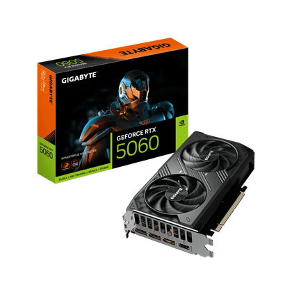 Gigabyte GeForce RTX 5060 WINDFORCE MAX OC 8GB Graphics Card Black - AHW Store
