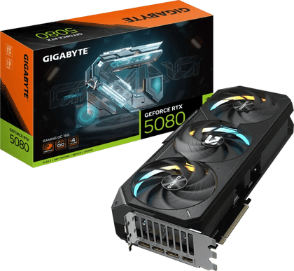 Gigabyte GeForce RTX 5080 GAMING OC 16G GDDR7 Graphics Card Black - AHW Store