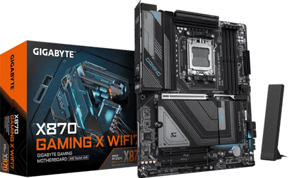 Gigabyte X870 GAMING X WIFI7 DDR5 AM5 ATX Motherboard Black - AHW Store