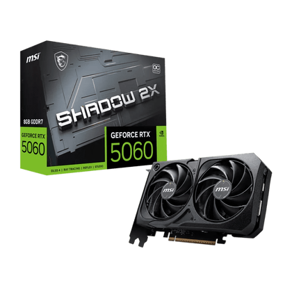 MSI GeForce RTX 5060 8GB SHADOW 2X OC Graphics Card Black - AHW Store