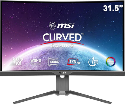 MSI MAG 325CQRF - QD Gaming Monitor 31.5 Inch Rapid VA 2K 170Hz 1Ms Black - AHW Store