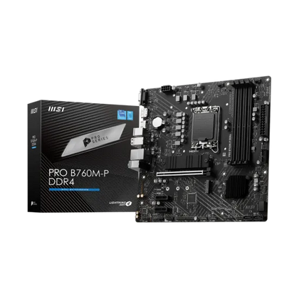 MSI PRO B760M-P DDR4 LGA1700 M-ATX Motherboard Black