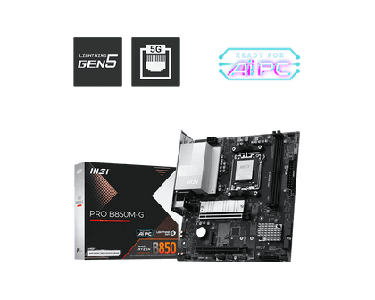 MSI PRO B850M - G DDR5 AM5 M - ATX Motherboard - AHW Store