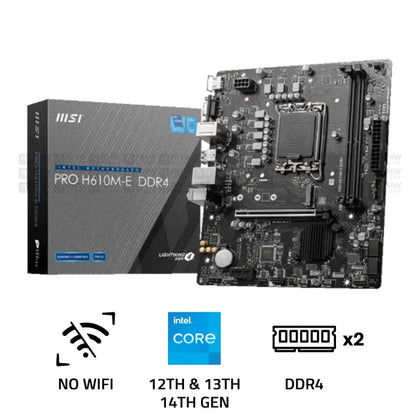 MSI PRO H610M - E DDR4 LGA1700 M - ATX Motherboard - AHW Store