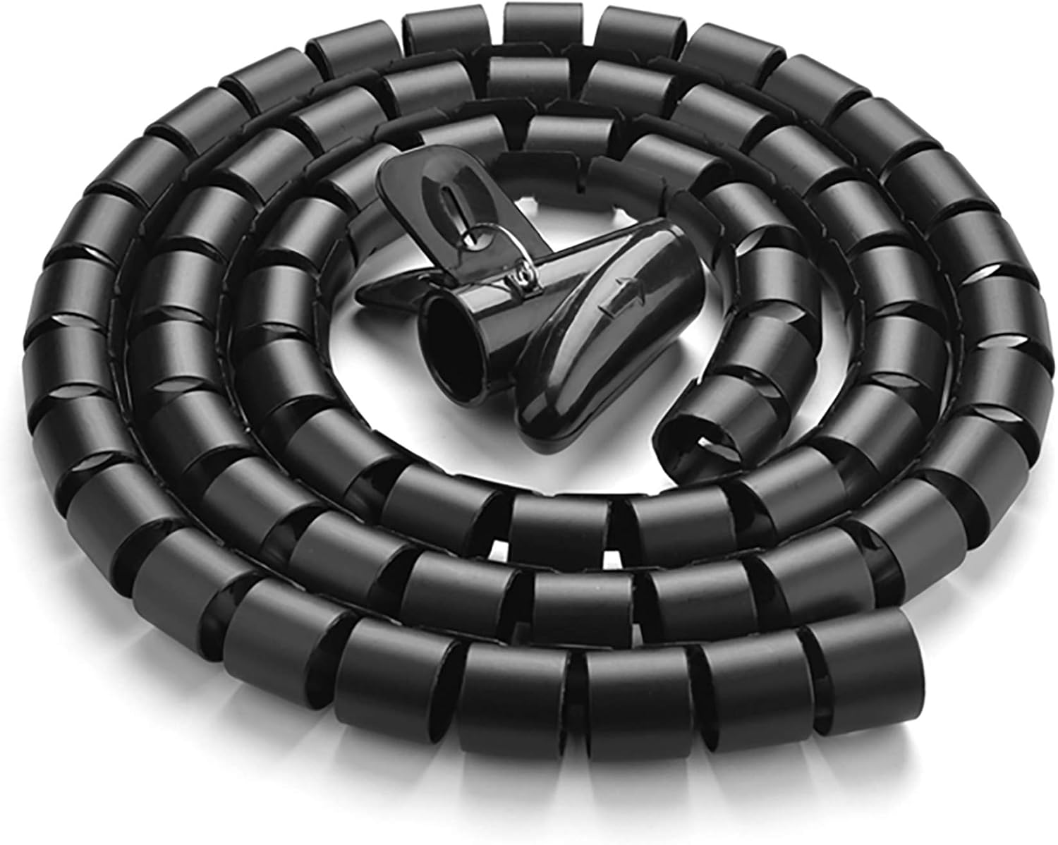 10FT Cable Management Sleeve 0.8" Diameter Flexible Expandable Cord Organizer Wire Hider Wrap Tube With Zip Clip For PC TV Computer Home & Office - AHW Store