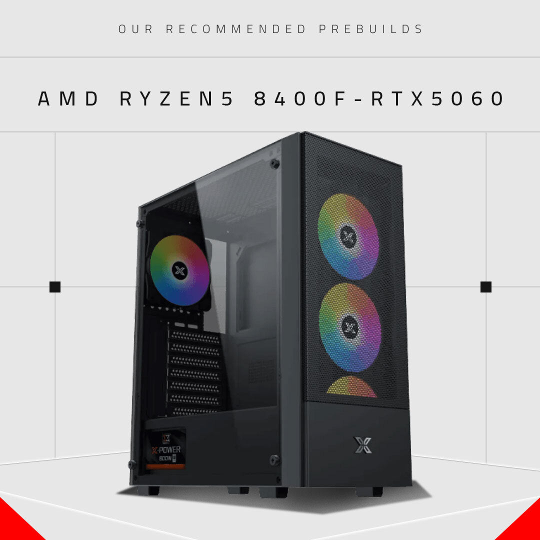 تجميعة للألعاب AHW 04 ( معالج AMD Ryzen 5 7600 وكرت شاشة RTX 5060)