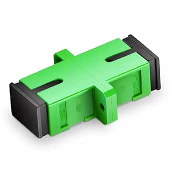 Green Fiber Optic Connector - Coupler for Fiber Cables (Adapter)