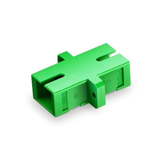 Green Fiber Optic Connector - Coupler for Fiber Cables (Adapter)