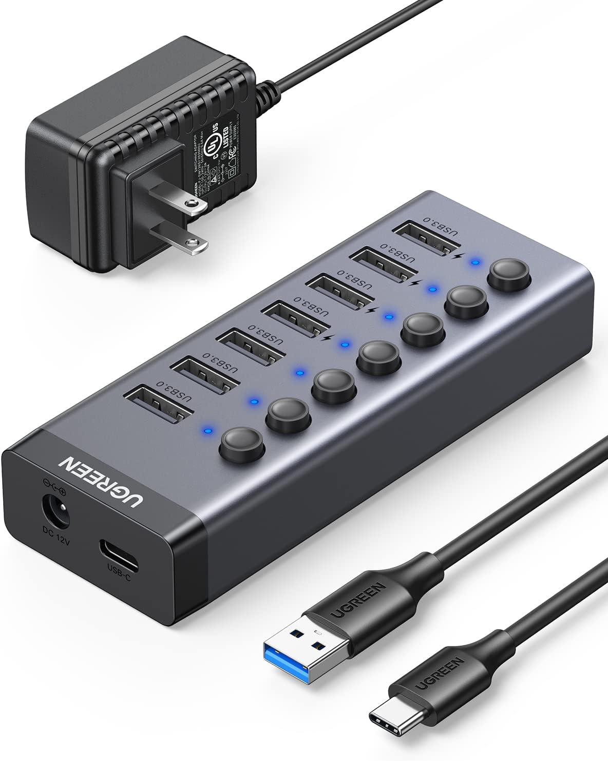 7-Port USB 3.0 Powered Hub - AHW Store