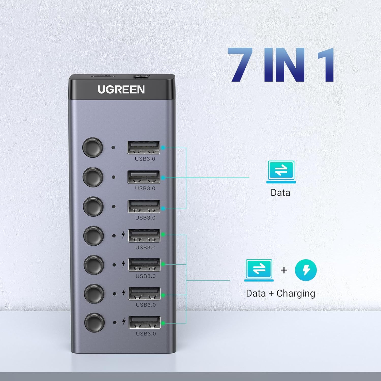 7-Port USB 3.0 Powered Hub - AHW Store