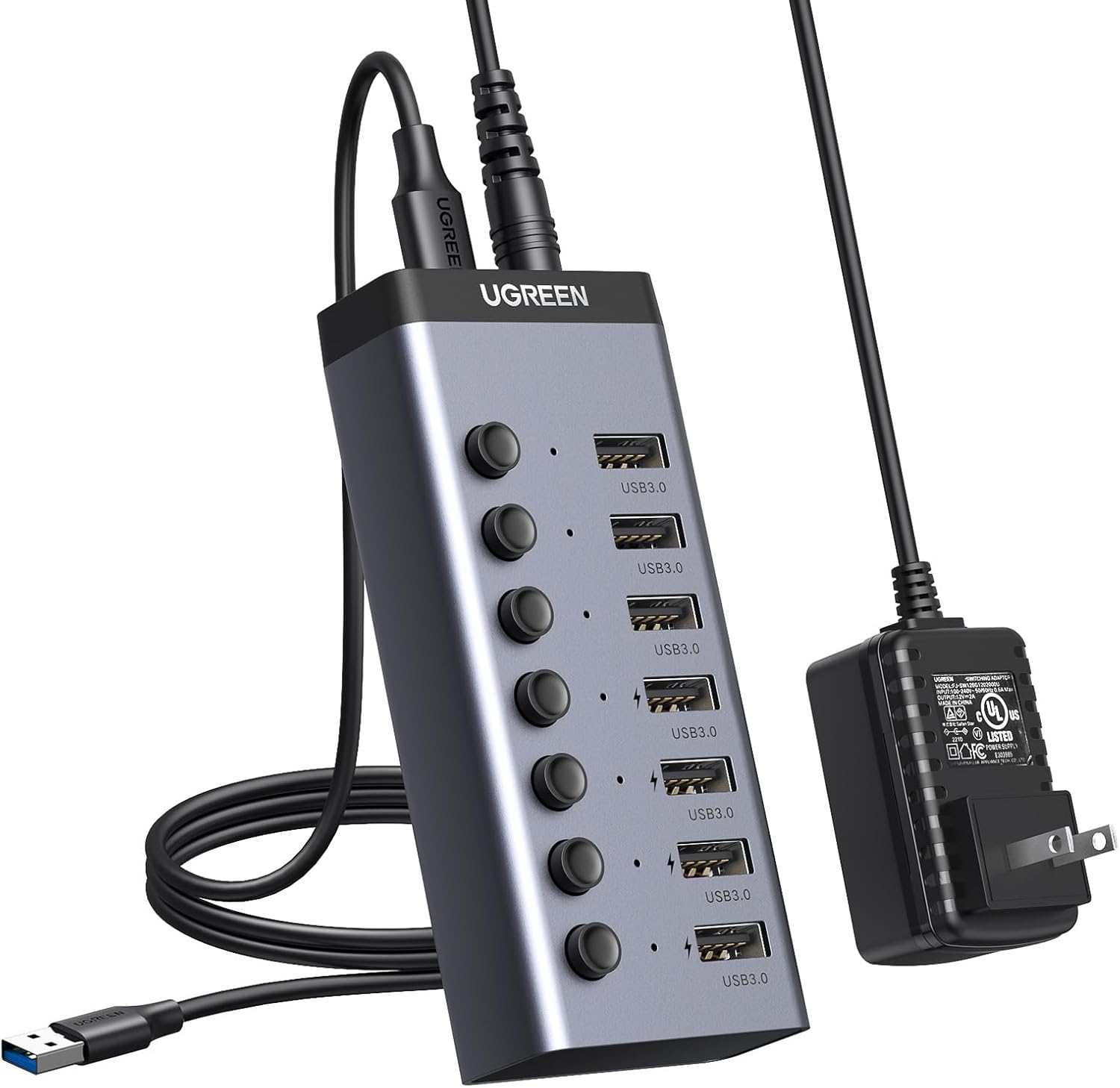 7-Port USB 3.0 Powered Hub - AHW Store