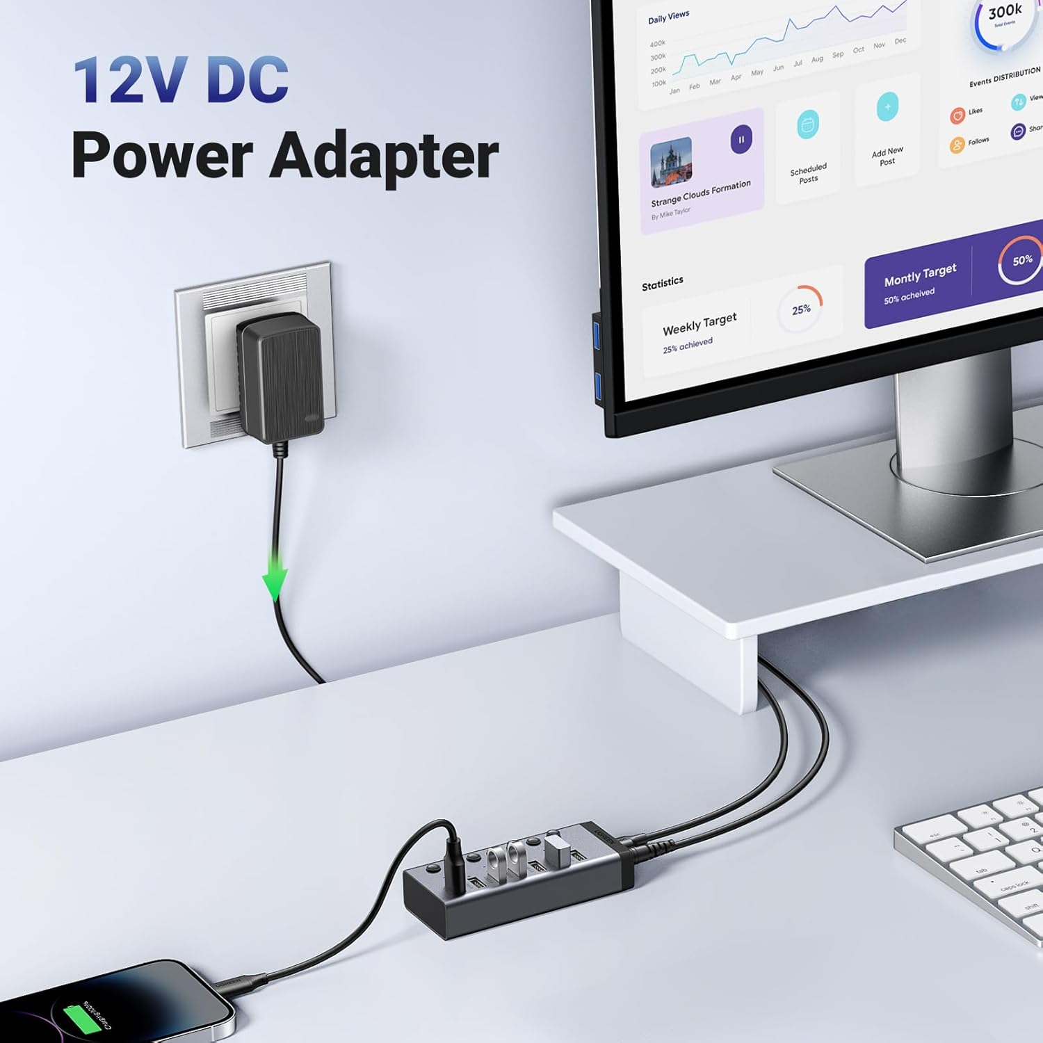 7-Port USB 3.0 Powered Hub - AHW Store