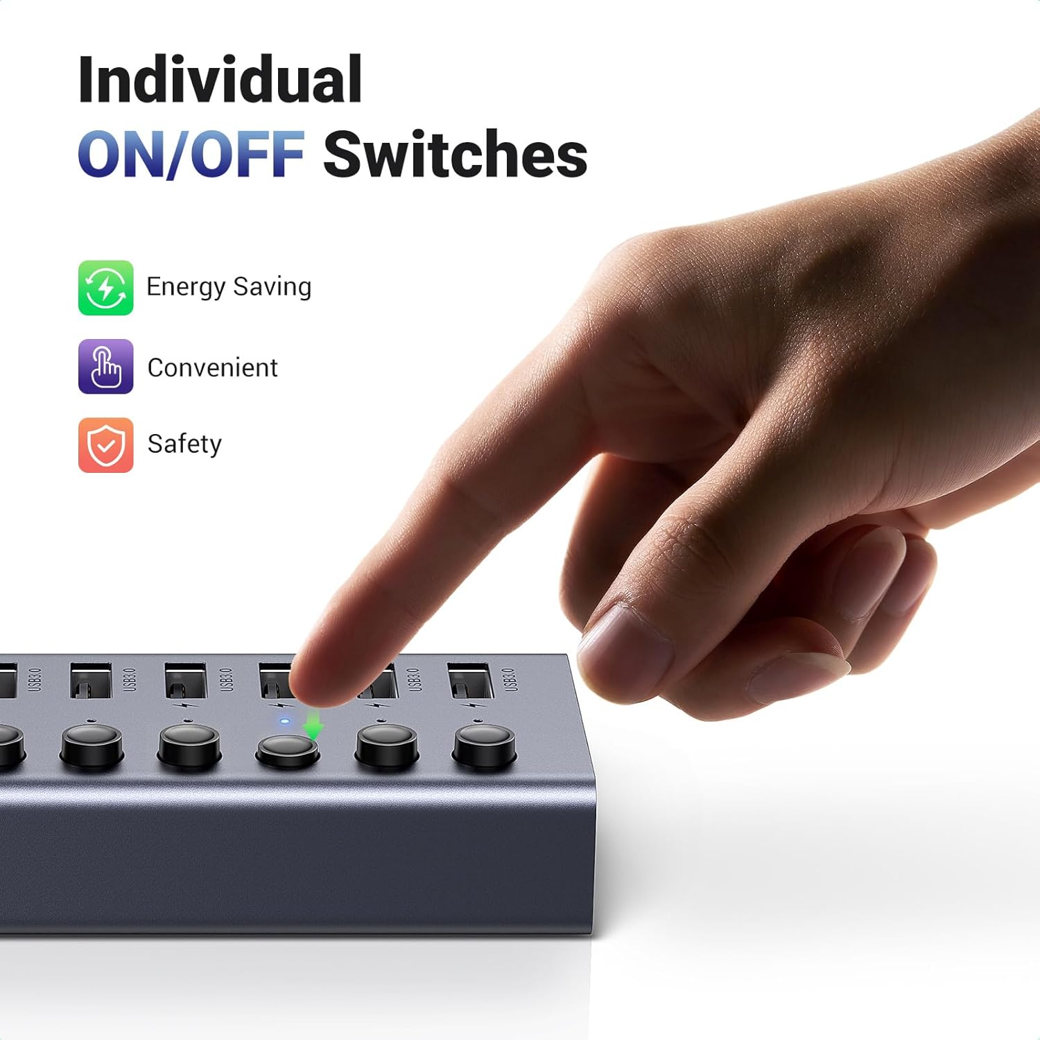 7-Port USB 3.0 Powered Hub - AHW Store