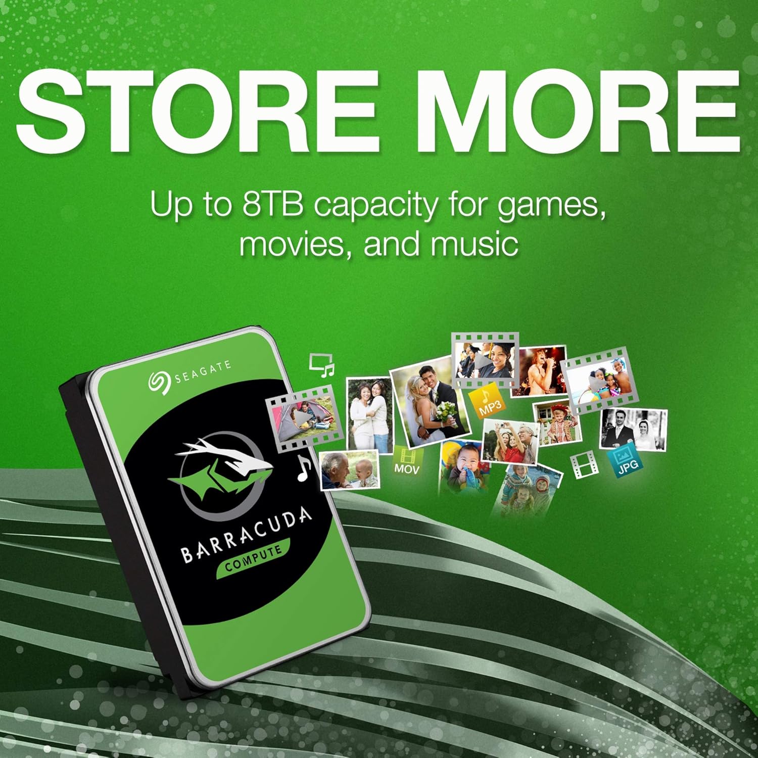 8TB Seagate Barracuda 3.5 - inch SATA III 5400rpm 6GB Internal Hard Drive - AHW Store