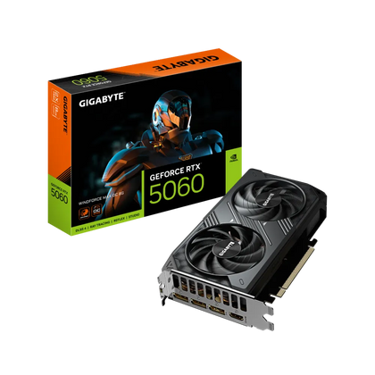 Gigabyte GeForce RTX 5060 WINDFORCE MAX OC 8GB Graphics Card Black
