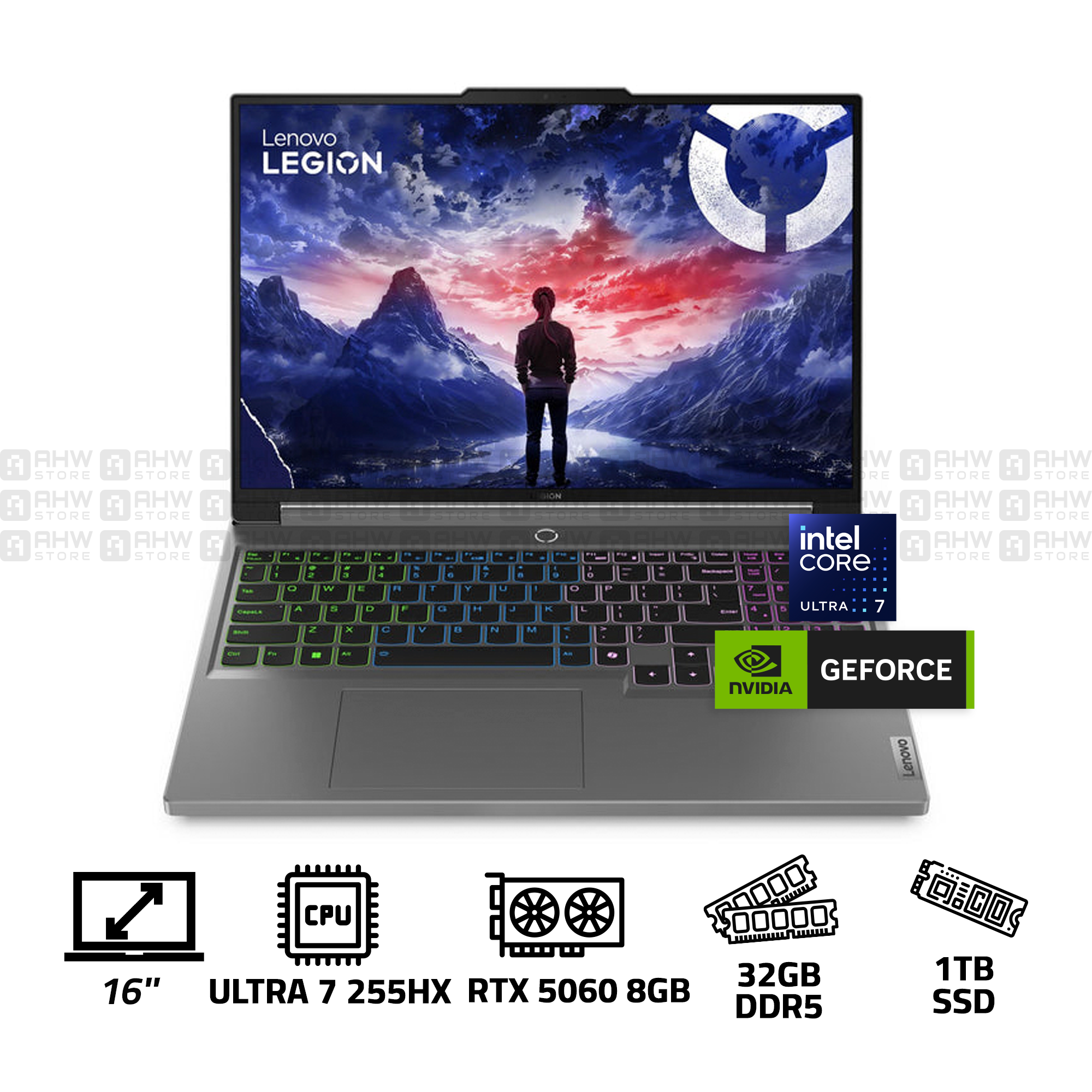 LENOVO LEGION - ULTRA 7 - 255HX - 20 CORES - 32G DDR5 \ 1T SSD \ RTX 5060 8GB \ 16 WQXGA -165HZ - 3 YEARS