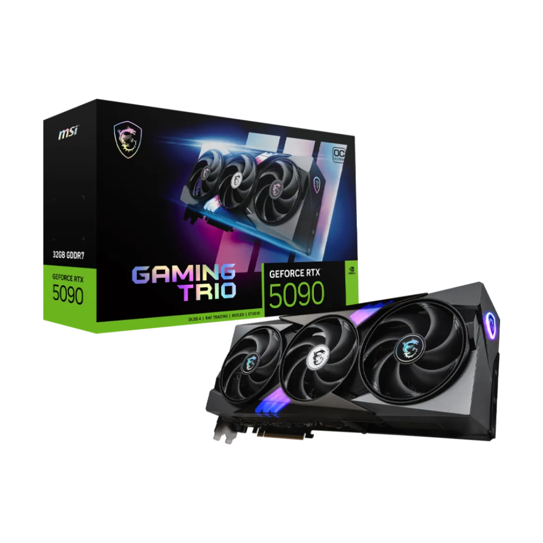 MSI GeForce RTX 5090 32G GAMING TRIO OC GDDR7 Black Graphics Card