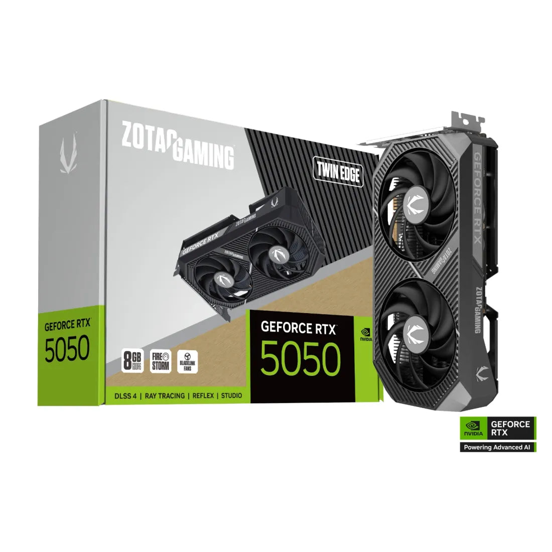 ZOTAC GAMING GeForce RTX 5050 Twin Edge 8GB GDDR6 Graphics Card Black
