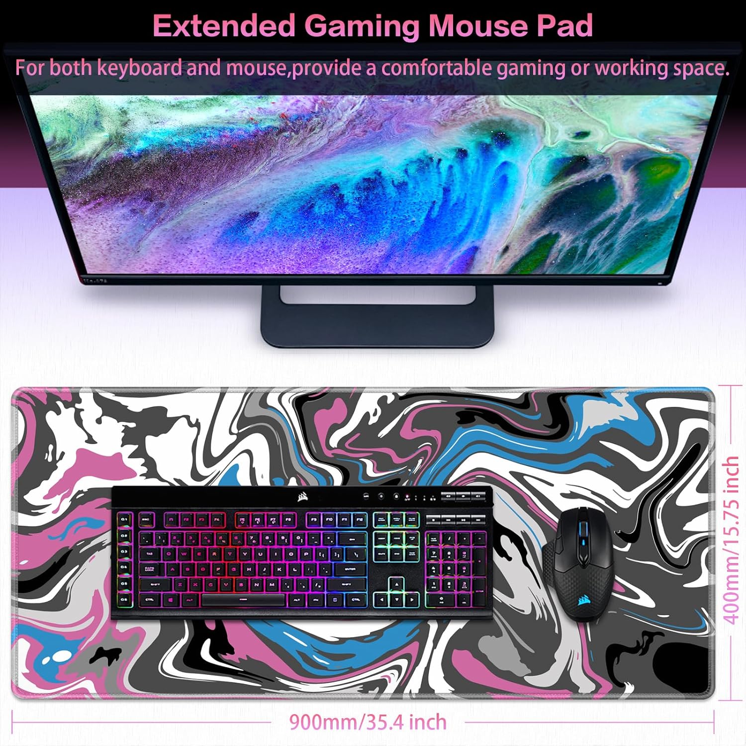 Abetcabe Extra Large Gaming Mouse Pad - AHW Store