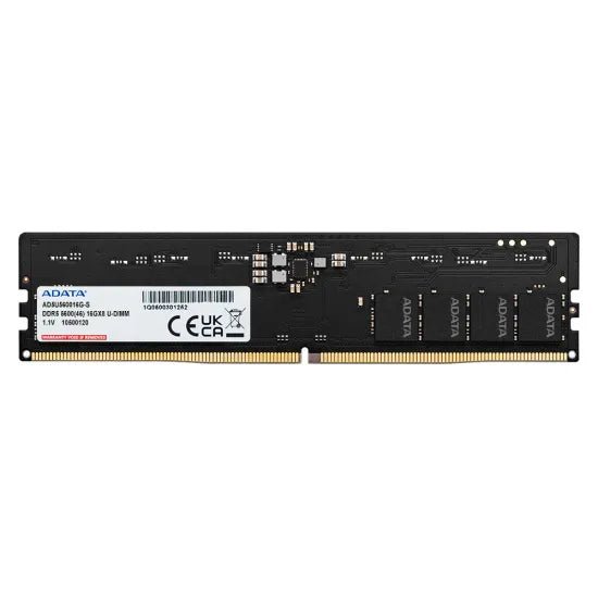 ADATA 16GB 5600MHz CL46 DDR5 RAM Black - AHW Store