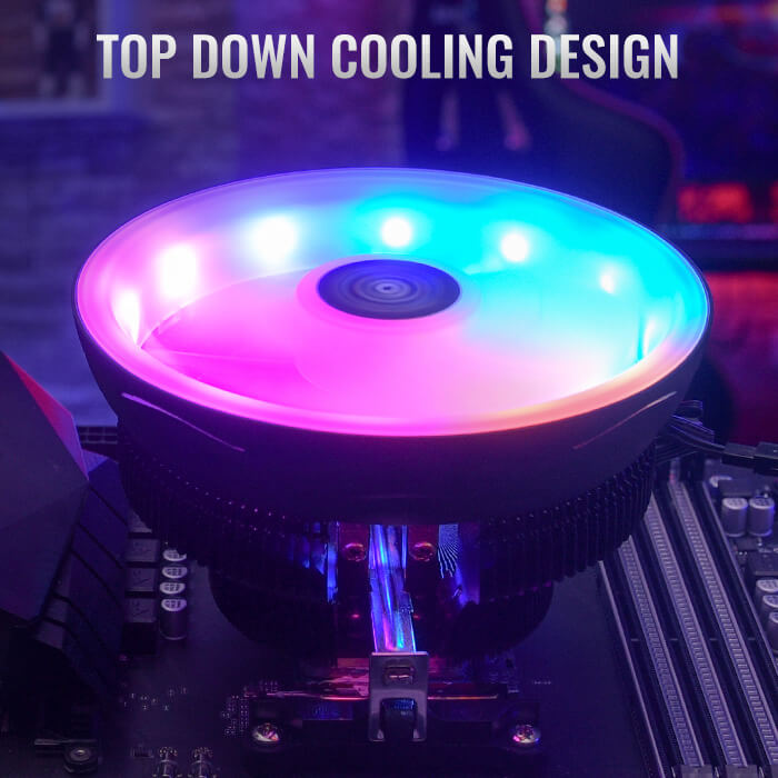 Aerocool Core Plus ARGB CPU Air Cooler Black