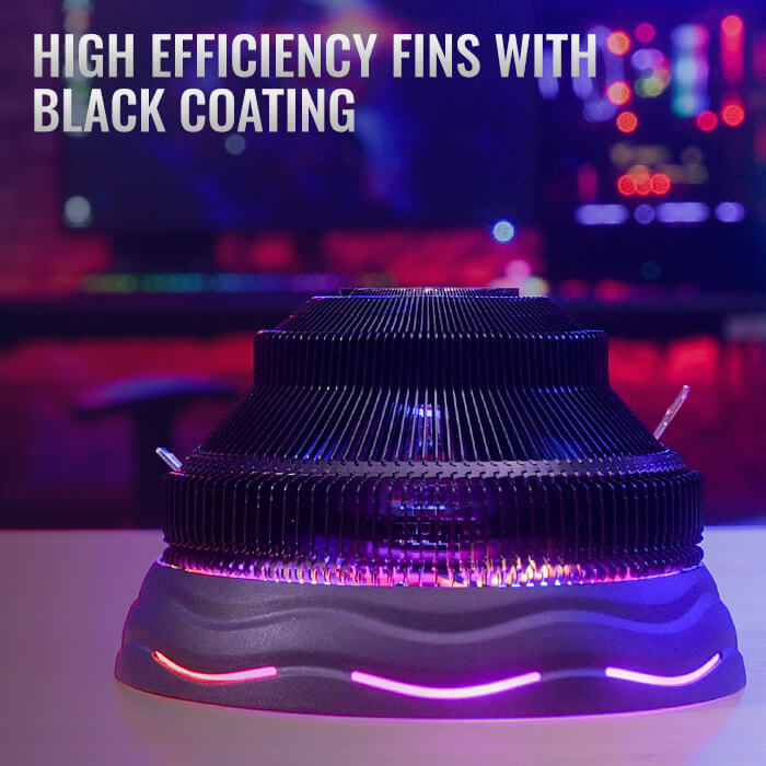 Aerocool Core Plus ARGB CPU Air Cooler Black