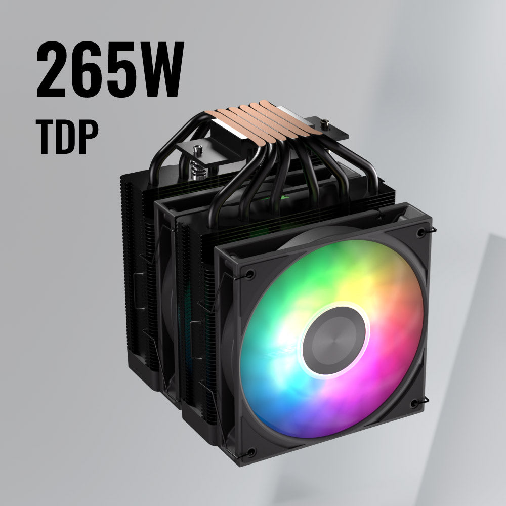 Aerocool Icicle AL60C ARGB CPU Air Cooler Black