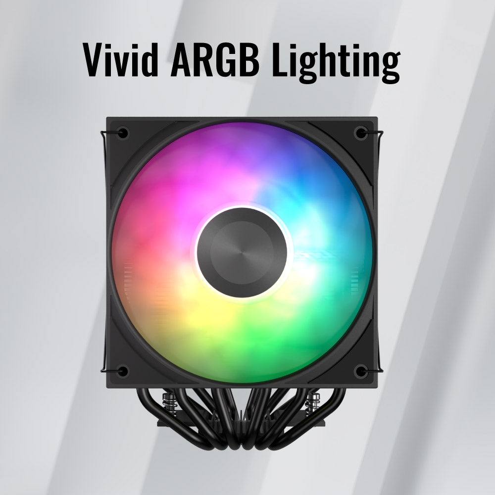 Aerocool Icicle AL60C ARGB CPU Air Cooler Black