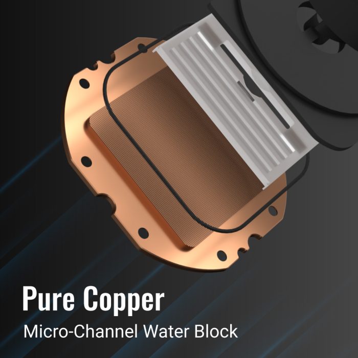 Aerocool Abyss L240R Digi 240 ARGB AIO Liquid Cooler Black