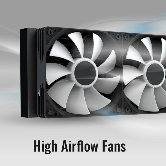 Aerocool Abyss L240R Digi 240 ARGB AIO Liquid Cooler Black