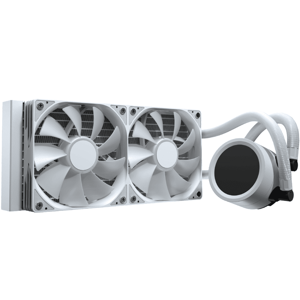 Aerocool Abyss L240R Digi 240 ARGB AIO Liquid Cooler White