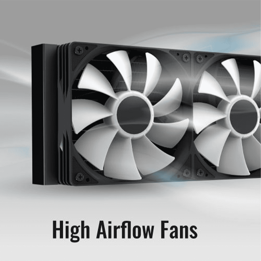 Aerocool Abyss L360R Digi 360 ARGB AIO Liquid Cooler Black