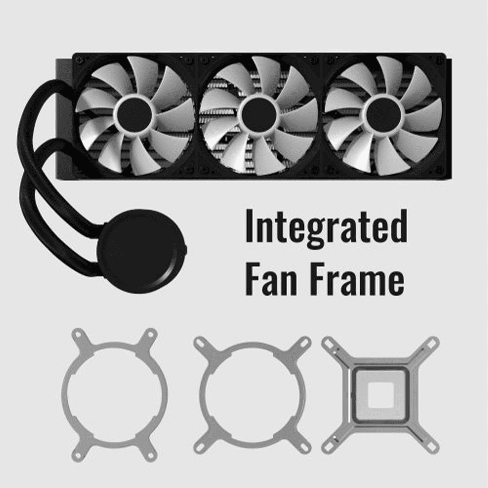 Aerocool Abyss L360R Digi 360 ARGB AIO Liquid Cooler Black