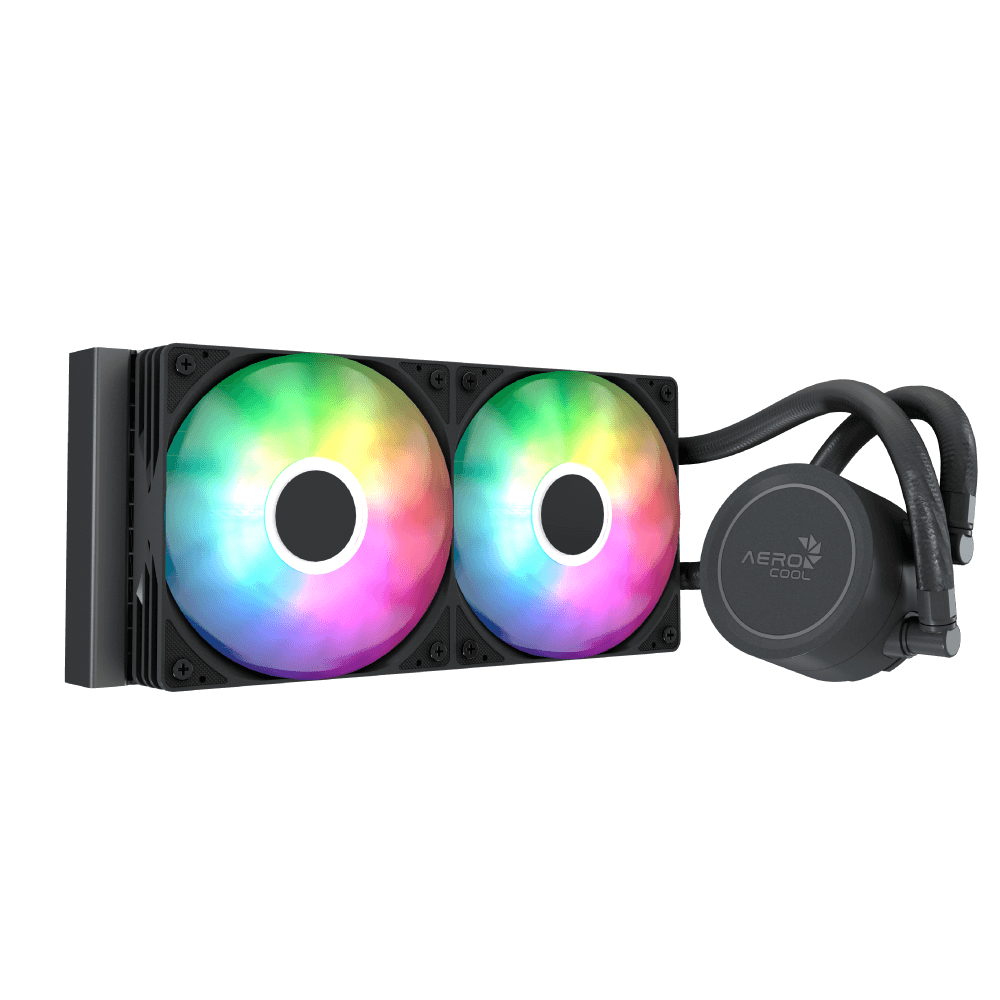 Aerocool Abyss L240R Digi 240 ARGB AIO Liquid Cooler Black - AHW Store