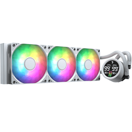 Aerocool Abyss L360R Digi 360 ARGB AIO Liquid Cooler White - AHW Store