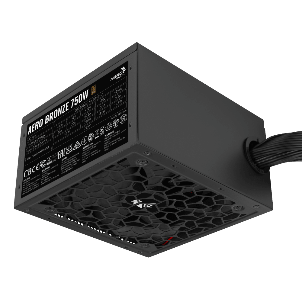 Aerocool Aero Bronze (2026) 750W 80+ Bronze Non Modular Power Supply - AHW Store