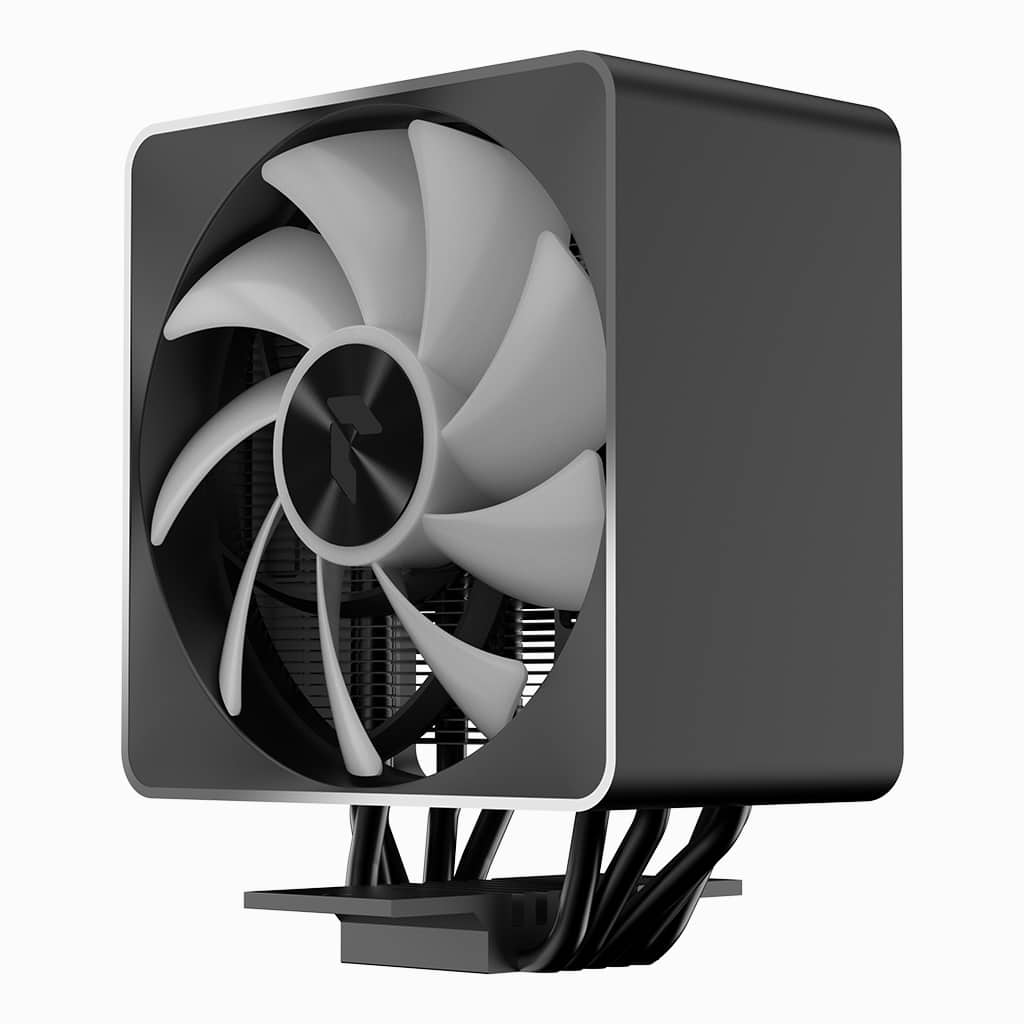 AeroCool APNX AP1 - V ARGB CPU Cooler, 1800RPM, 5 Heat Pipes, PWM, High Performance, Black - AHW Store