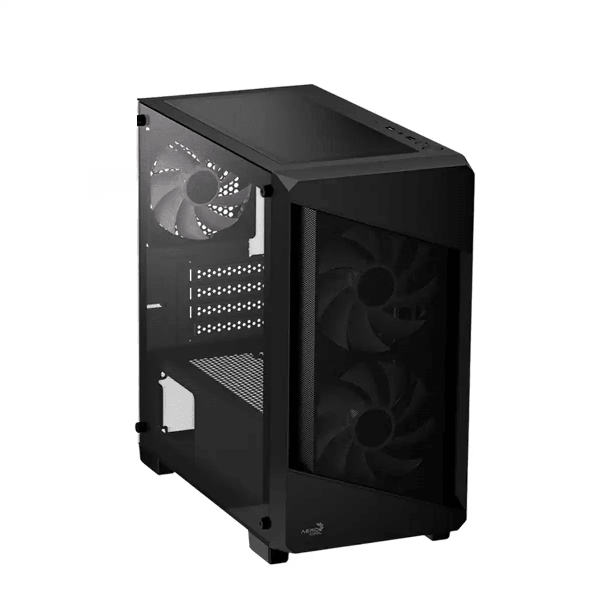 Aerocool B312F Flow ARGB Mid Tower Case 3 Fan ARGB Black + LUX 550W 80+ Bronze PSU - AHW Store