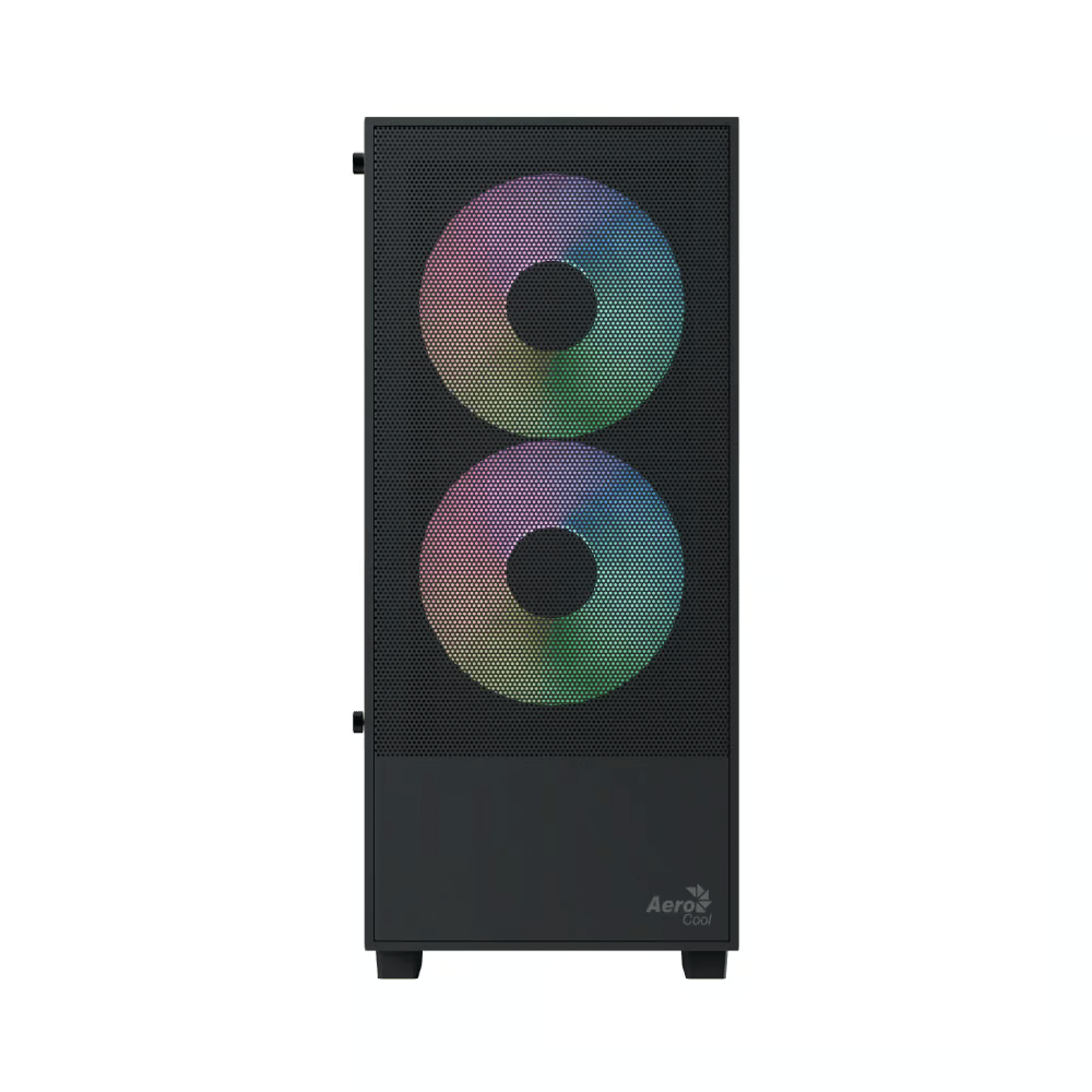Aerocool B508A Flow ARGB Mid Tower Case 5 Fan ARGB Black + LUX 550W 80+ Bronze PSU - AHW Store