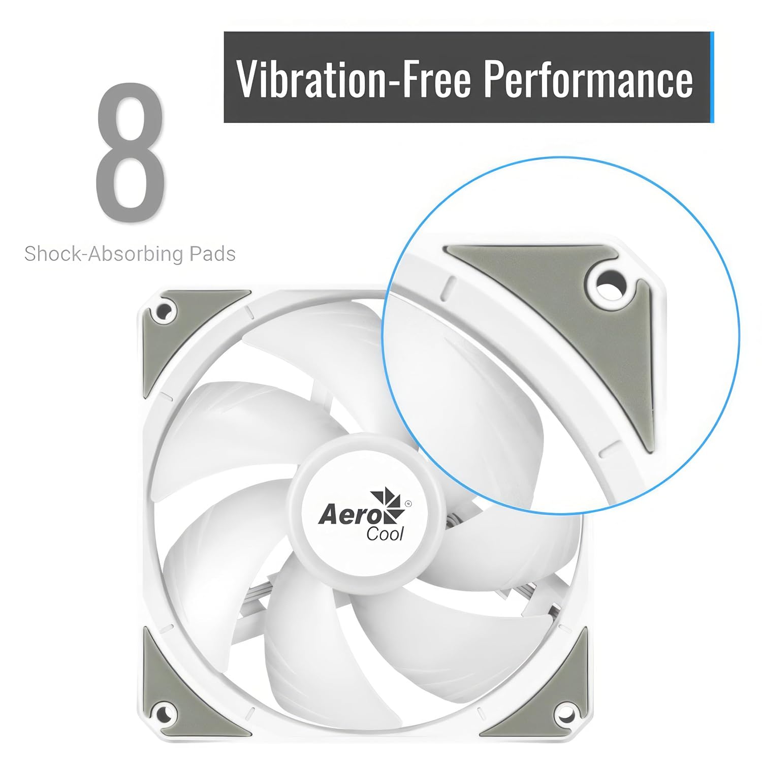 Aerocool Link 120mm ARGB 3 Fan White - AHW Store