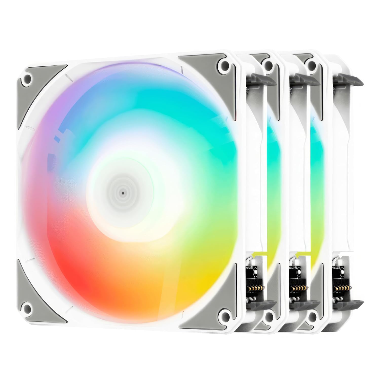 Aerocool Link 120mm ARGB 3 Fan White - AHW Store