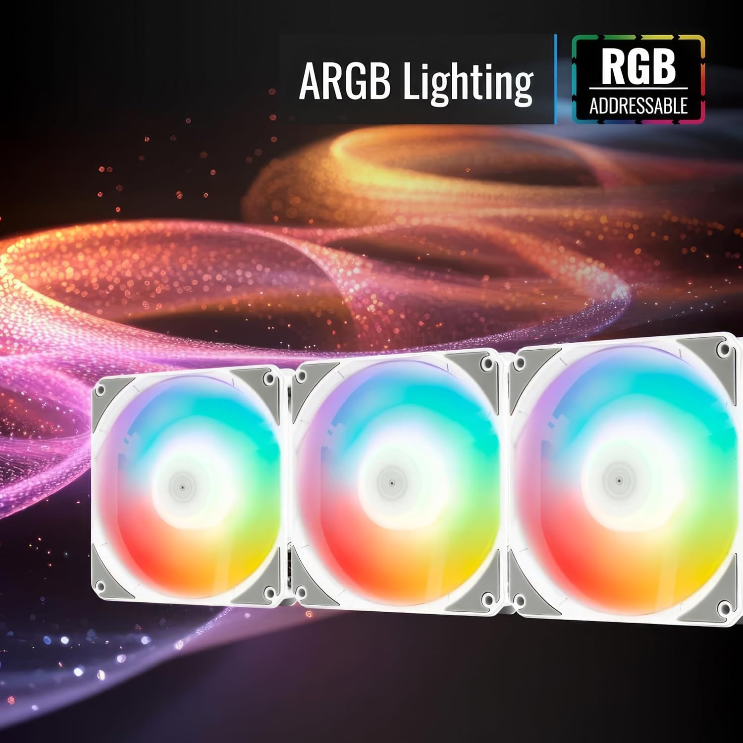 Aerocool Link 120mm ARGB 3 Fan White - AHW Store