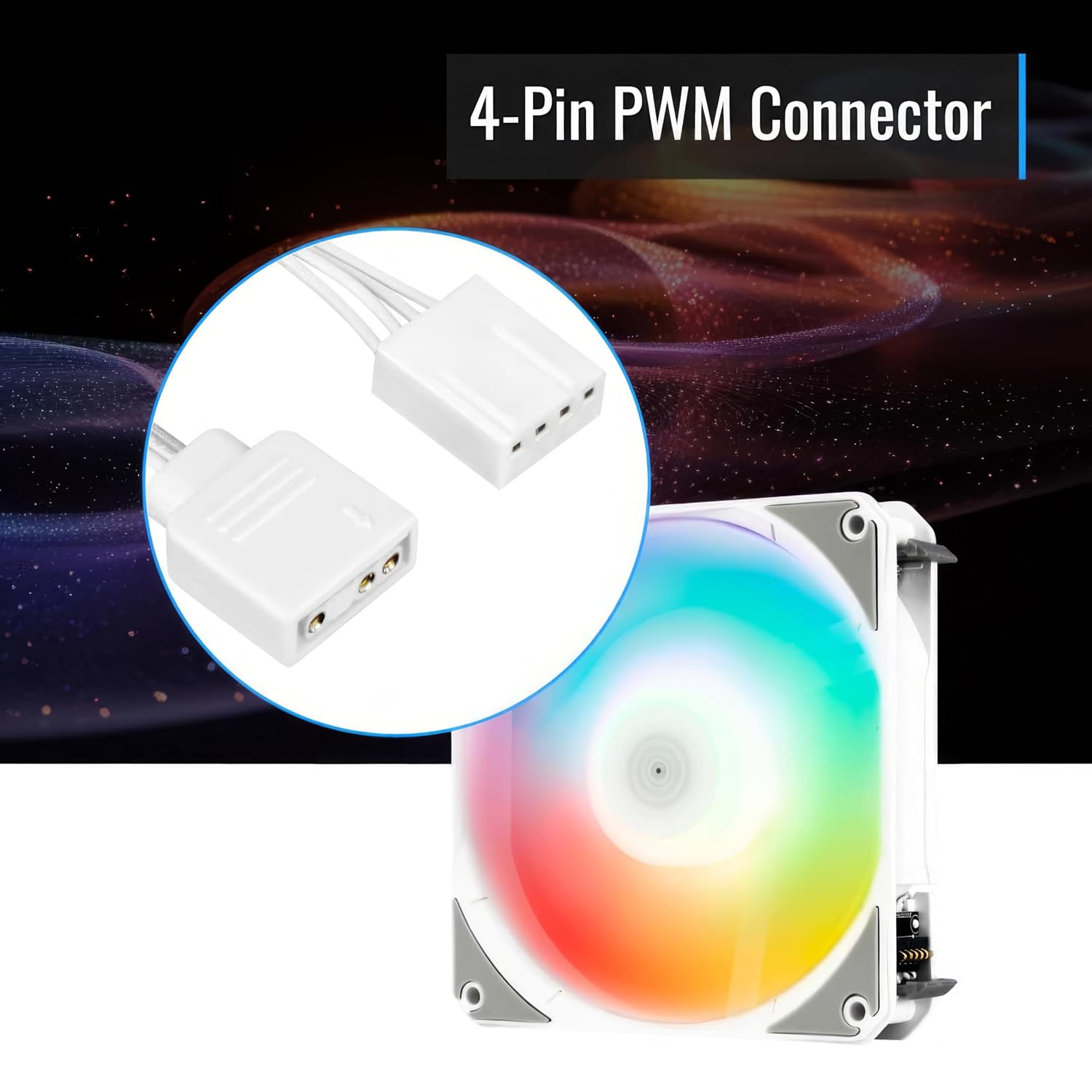 Aerocool Link 120mm ARGB 3 Fan White - AHW Store