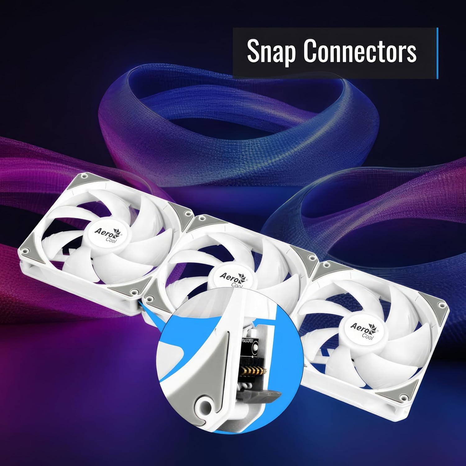 Aerocool Link 120mm ARGB 3 Fan White - AHW Store
