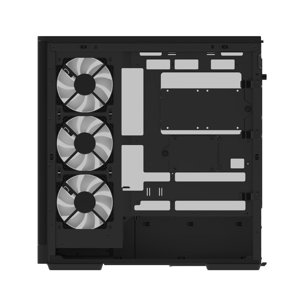 Aerocool P500A ARGB Mid Tower Case 4 Fan ARGB Black - AHW Store